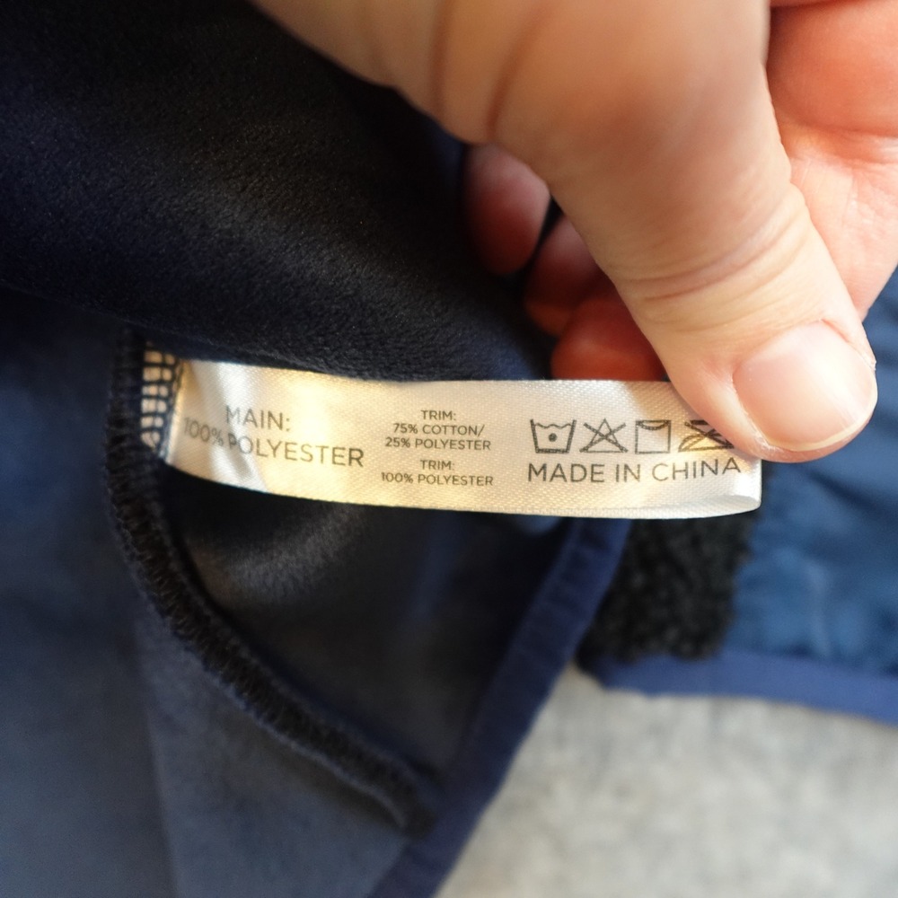 Tuckernuck Jacket Womens Medium Black Blue Sport Lawrence Sherpa Fleece Zip Up - Picture 4 of 11